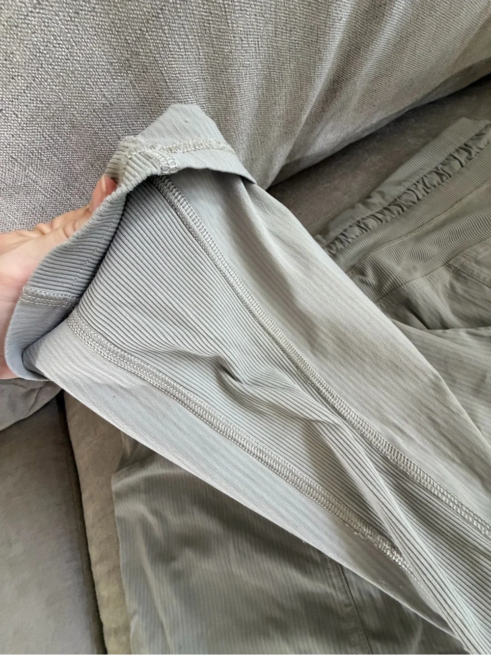 Lululemon Drawstring Waist Lightweight Joggers — Light Gray